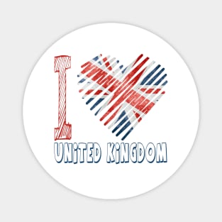 i love united kingdom Magnet